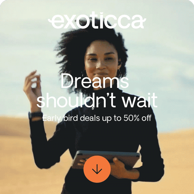Early bird deals up to 50% off