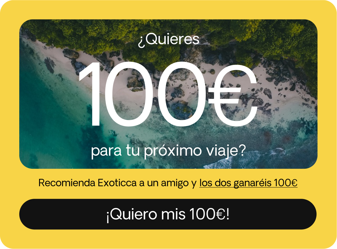 INVITA A TUS AMIGOS A EXOTICCA DAS 100€, OBTIENES 100€